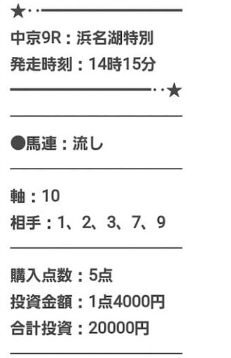 勝ちウマ王国 無料予想買い目 2022年10月2日中京9R