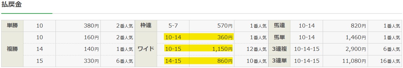 2025年3月30日中京11Rの結果