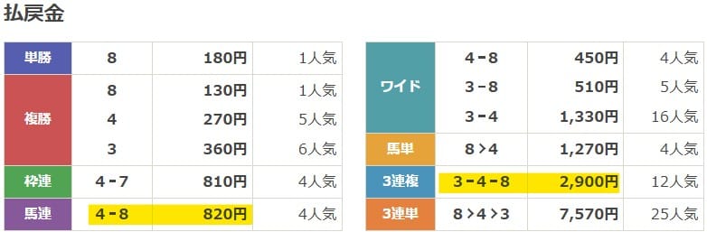 2025年5月28日園田8Rの結果