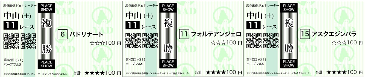 ホープフルステークス AI予想 複勝