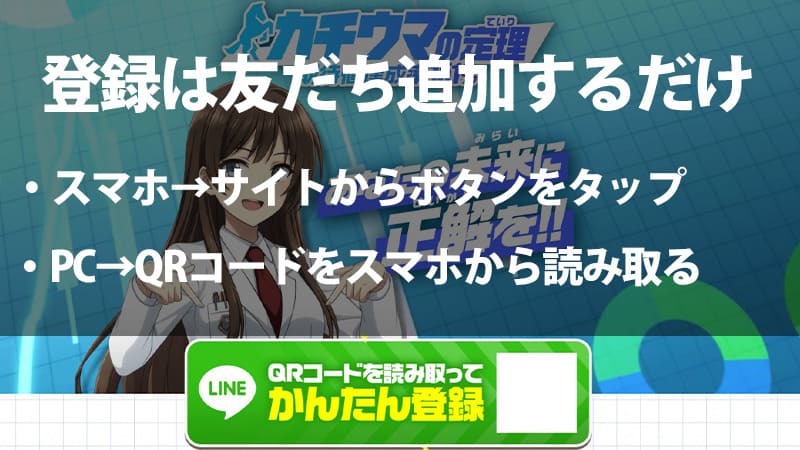 カチウマの定理 登録方法