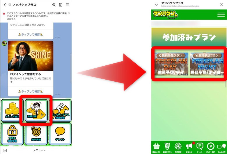 マンバケンプラスの無料予想