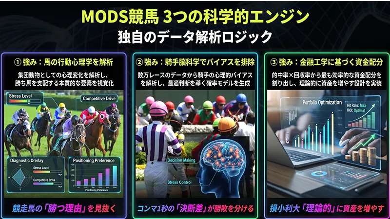 MODS競馬の3つの特徴